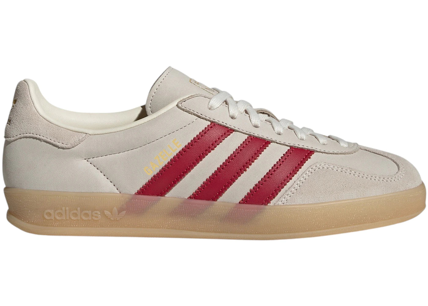 adidas Gazelle Indoor Cream White Red Gum - vue 360