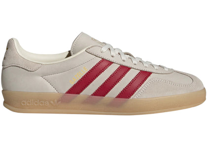 adidas Gazelle Indoor Cream White Red Gum - authentic adidas sneakers