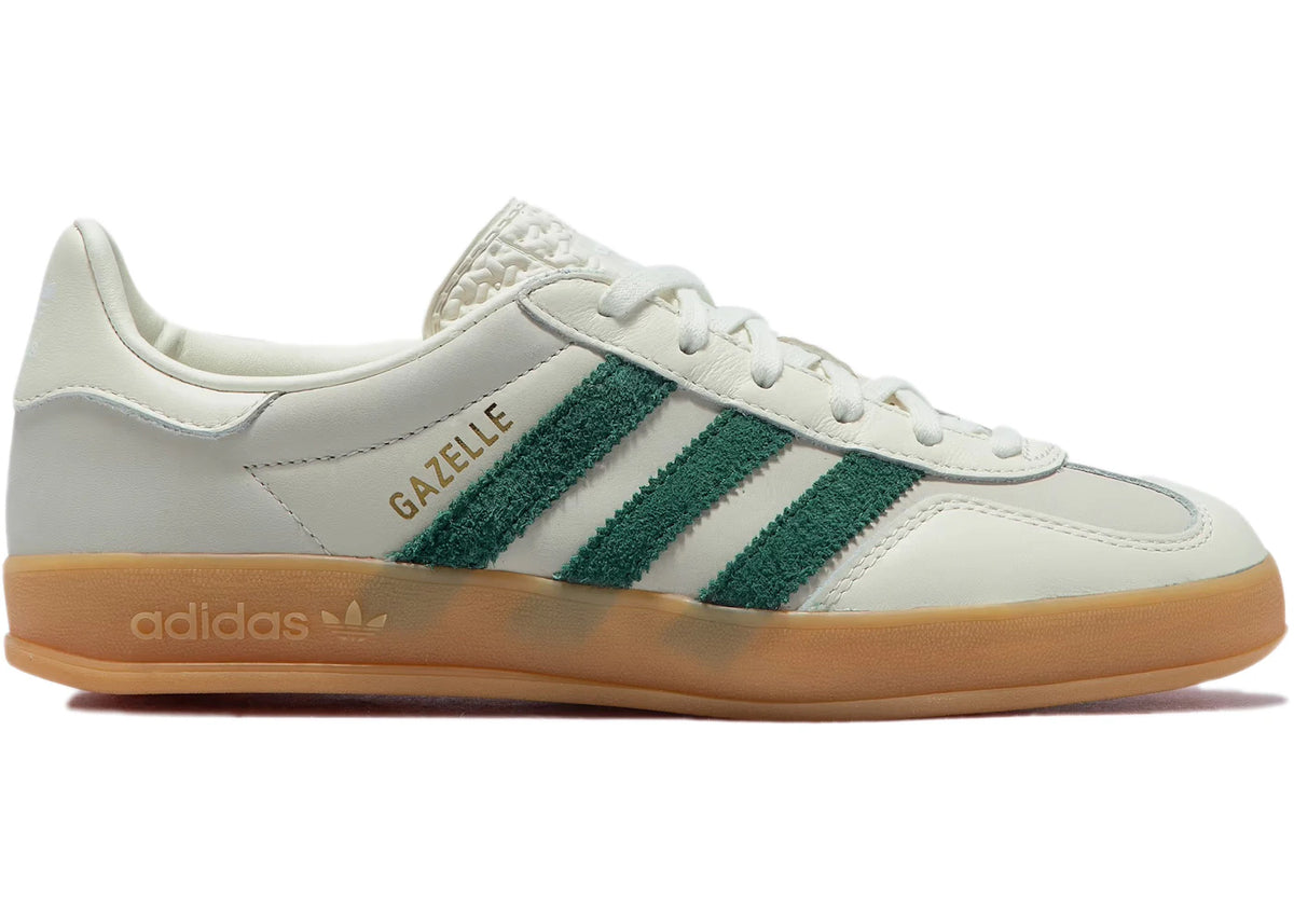 adidas Gazelle Indoor Emmi Off White Dark Green - vue 360