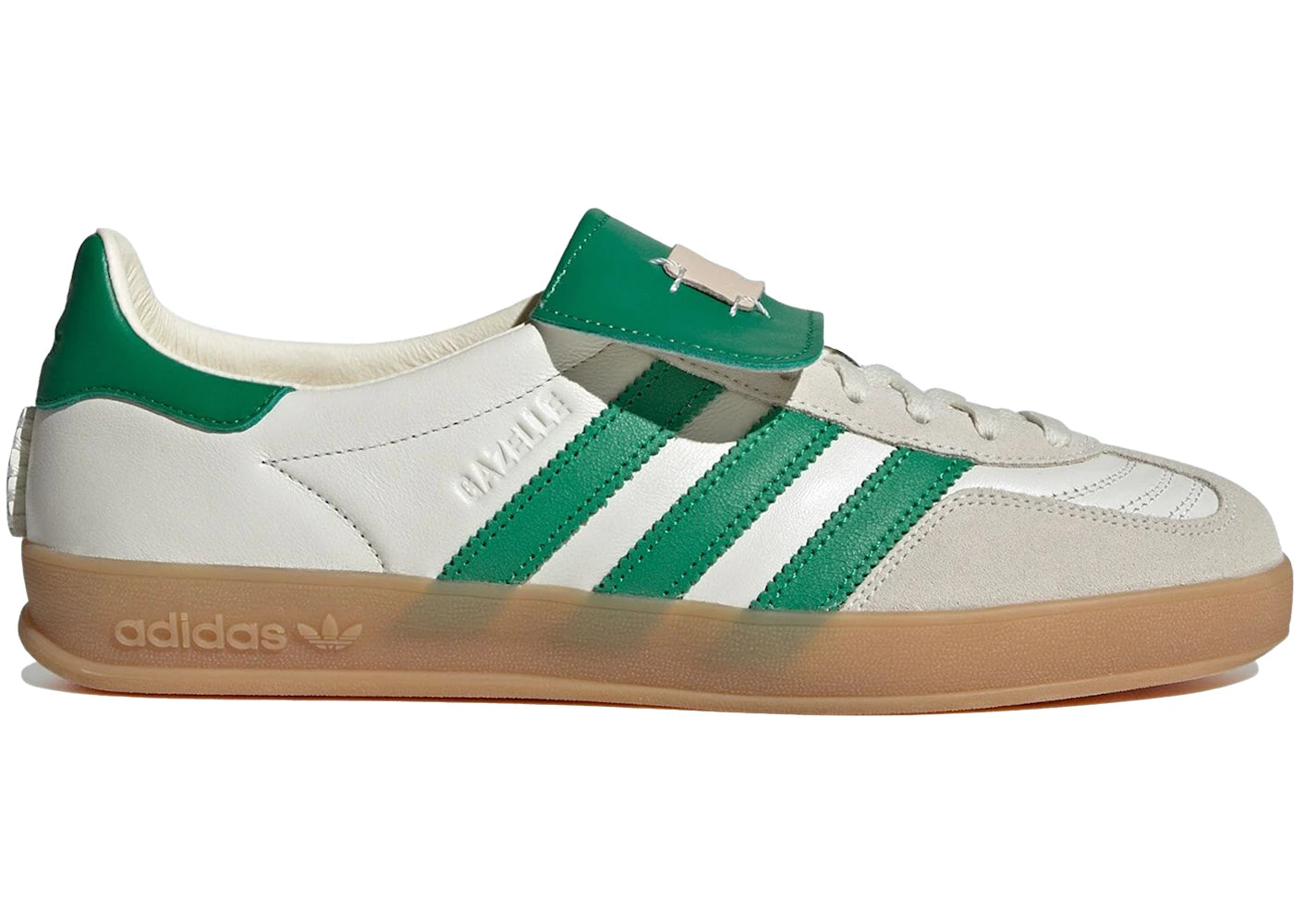 adidas Gazelle Indoor Foot Industry Off White Green - vue 360