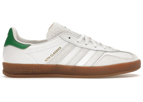 adidas Gazelle Indoor Kith Classics White Green sneakers - authentic adidas shoes