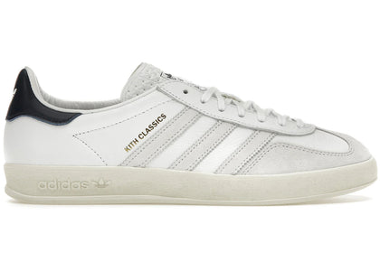 adidas Gazelle Indoor Kith Classics White Navy - authentic adidas sneakers