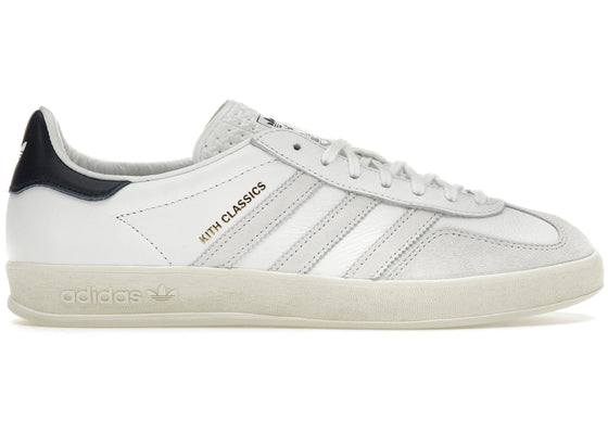 adidas Gazelle Indoor Kith Classics White Navy sneakers - authentic adidas shoes