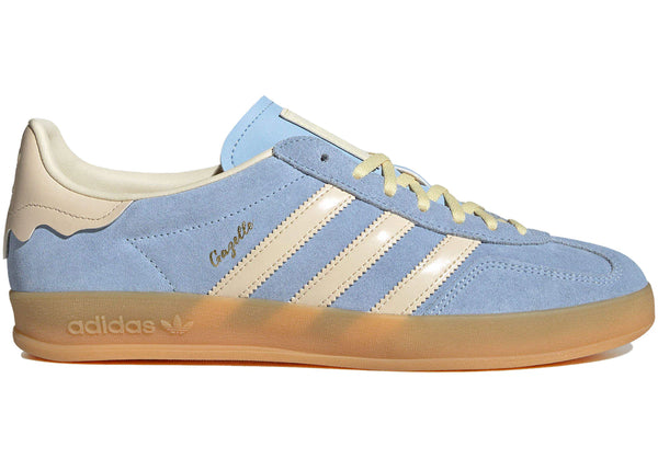 adidas Gazelle Indoor Light Blue Yellow Gum sneakers - authentic adidas shoes