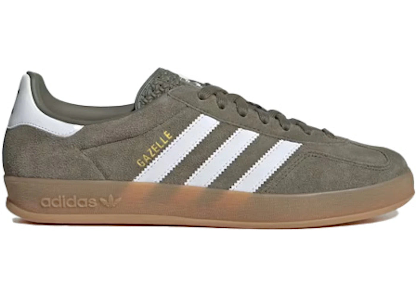 adidas Gazelle Indoor Olive Strata Cloud White Gum