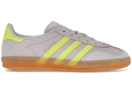 adidas Gazelle Indoor Silver Dawn Solar Yellow (Women's) - authentic adidas sneakers