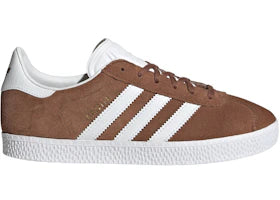 adidas Gazelle Preloved Brown Cloud White Gold Metallic (GS) - vue 360