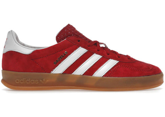 adidas Gazelle Indoor Scarlet Cloud White sneakers - authentic streetwear shoes
