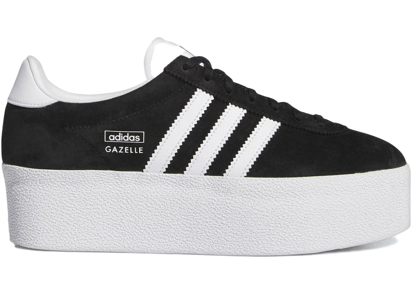 adidas Gazelle Up Schwarz Weiß (Damen) - vue 360