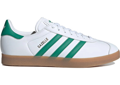 adidas Gazelle White Bold Green Gum - authentic adidas sneakers