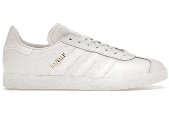 adidas Gazelle White/White-Gold Metallic sneakers - authentic adidas shoes