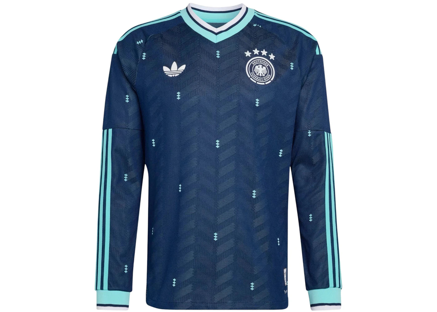 adidas Germany 26 Away Authentic L/S Jersey Collegiate Navy - vue secondaire A