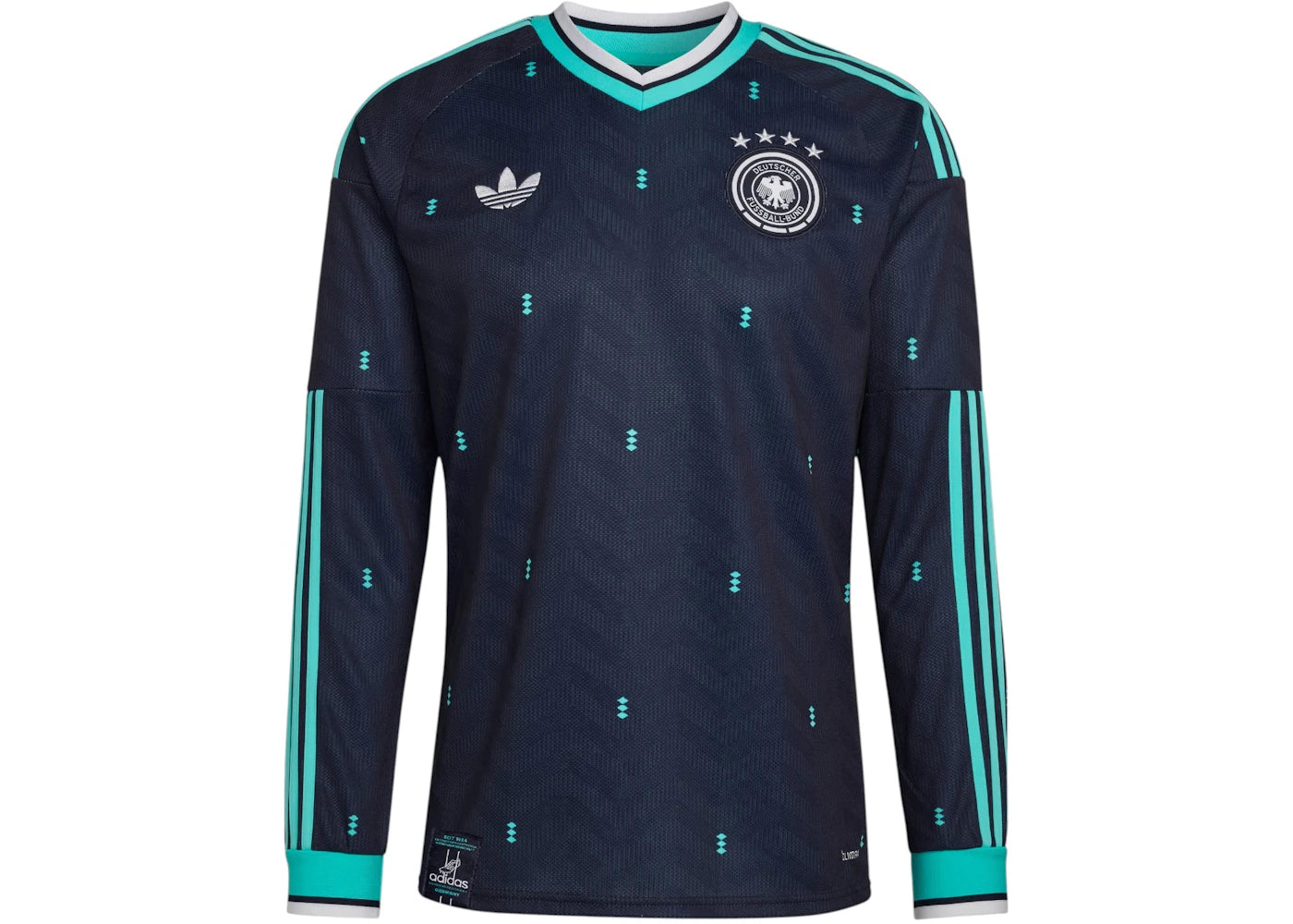 adidas Germany 26 Away L/S Jersey Collegiate Navy - vue 360