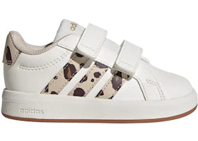 adidas Grand Court 3.0 CF White Aurora Coffee Cheetah (TD) - authentic adidas sneakers