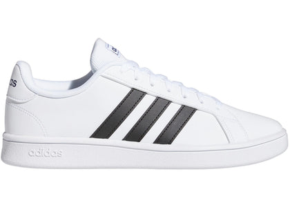 adidas Grand Court Base Cloud White Core Black Dark Blue - authentic adidas sneakers