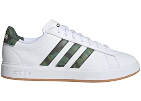 adidas Grand Court Cloud White Green Oxide - vue 360