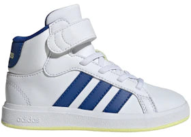 adidas Grand Court Cloud White Royal Blue Ice Yellow (GS) - vue 360