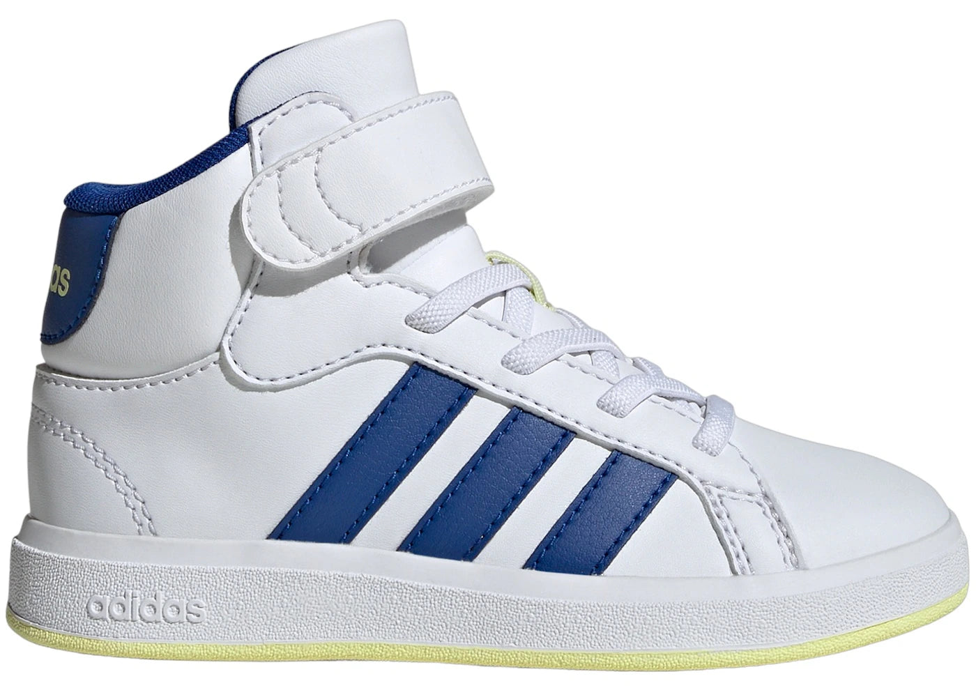 adidas Grand Court Cloud White Royal Blue Ice Yellow (GS) - vue secondaire A