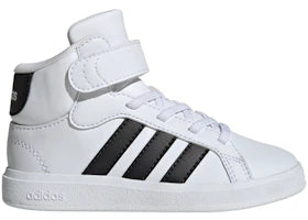 adidas Grand Court Mid Cloud White Core Black (GS) - authentic adidas sneakers