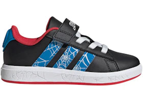 adidas Grand Court Spider-Man Core Black Bright Blue Pure Ruby (GS)