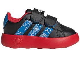 adidas Grand Court Spider-Man Core Black Bright Blue Pure Ruby (TD)