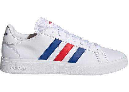 adidas Grand Court TD Cloud White Royal Blue Vivid Red - authentic adidas sneakers