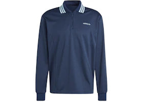 adidas Half Zip Polo Shirt Night Indigo