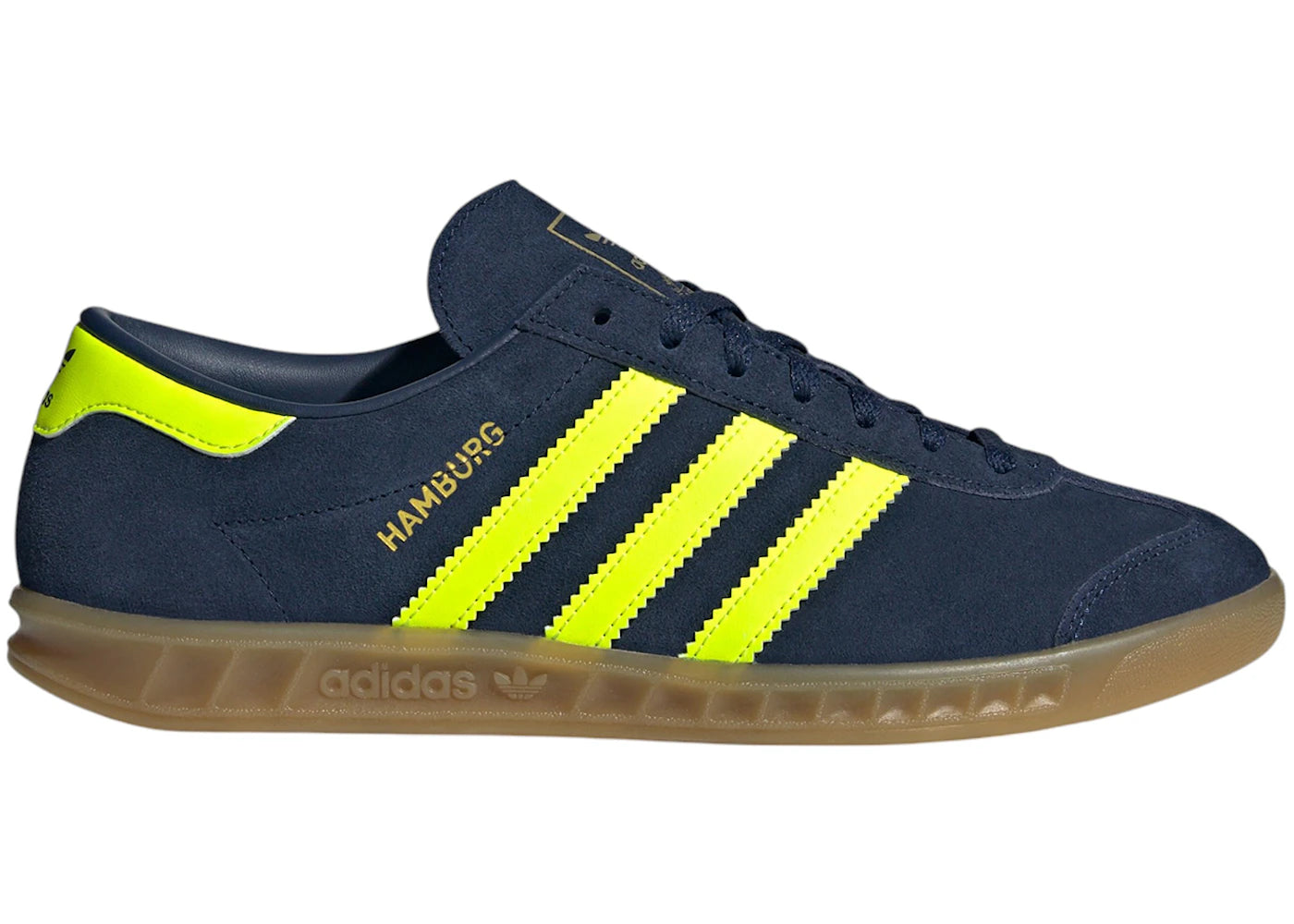 adidas Hamburg Night Indigo Solar Yellow Gold Metallic (Women's) - vue secondaire A