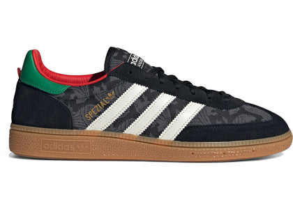 adidas Handball Spezial Black Core White Green - authentic adidas sneakers