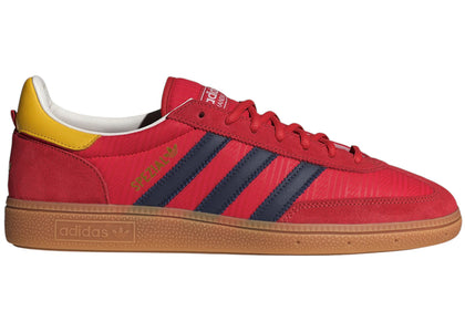 adidas Handball Spezial Collegiate Red Indigo Bold Gold - authentic adidas sneakers