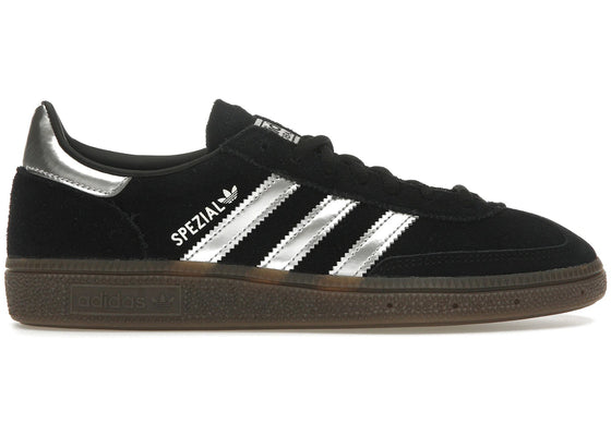 adidas Handball Spezial Core Black Silver Metallic sneakers - authentic adidas shoes