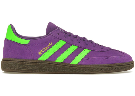 adidas Handball Spezial Elastic Active Purple Solar Green (Women's) sneakers - authentic adidas shoes
