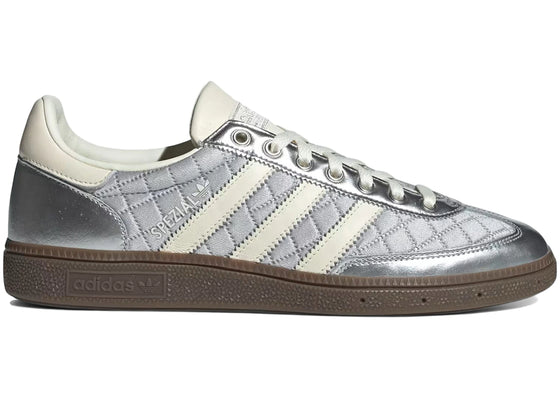 adidas Handball Spezial Quilted Silver Metallic Cream White Gum sneakers - authentic adidas shoes