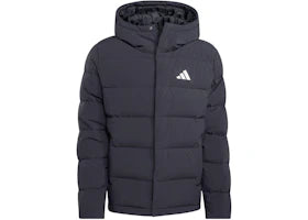 adidas Helionic Climawarm Hooded Down Jacket Black - vue 360
