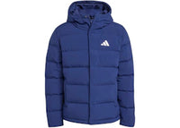 adidas Helionic Climawarm Hooded Down Jacket Dark Blue