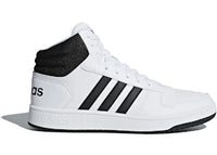 adidas Hoops 2.0 Mid White Black