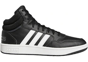 adidas Hoops 3.0 Mid Classic Vintage Core Black Cloud White Grey Six