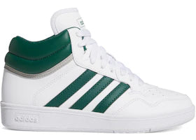 adidas Hoops 4.0 Mid Cloud White Collegiate Green Grey Two (GS) - vue 360