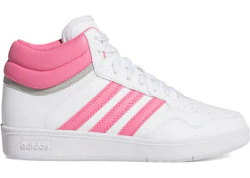 adidas Hoops 4.0 Mid Cloud White Pink Fusion Grey Two (GS) - authentic adidas sneakers