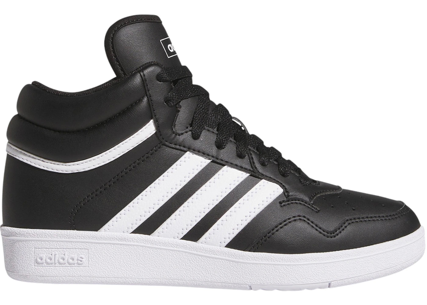 adidas Hoops 4.0 Mid Core Black Cloud White (GS) - vue 360