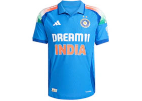 adidas India Cricket Day International Jersey True Blue
