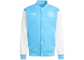 adidas Inter Cf Anthem Jacket Miami Semi Blue Burst White Tint - vue 360