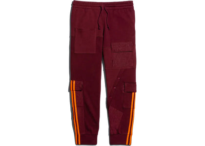 adidas Ivy Park Cargo Sweatpants Maroon/Solar Orange - apparel view 2