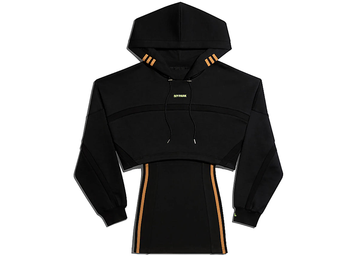 adidas Ivy Park Hooded Cutout Dress Black - vue 360