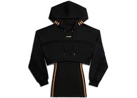 adidas Ivy Park Hooded Cutout Dress Black