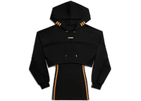 adidas Ivy Park Hooded Cutout Dress Black