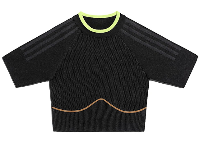 adidas Ivy Park Knit Crop Top Black/Mesa