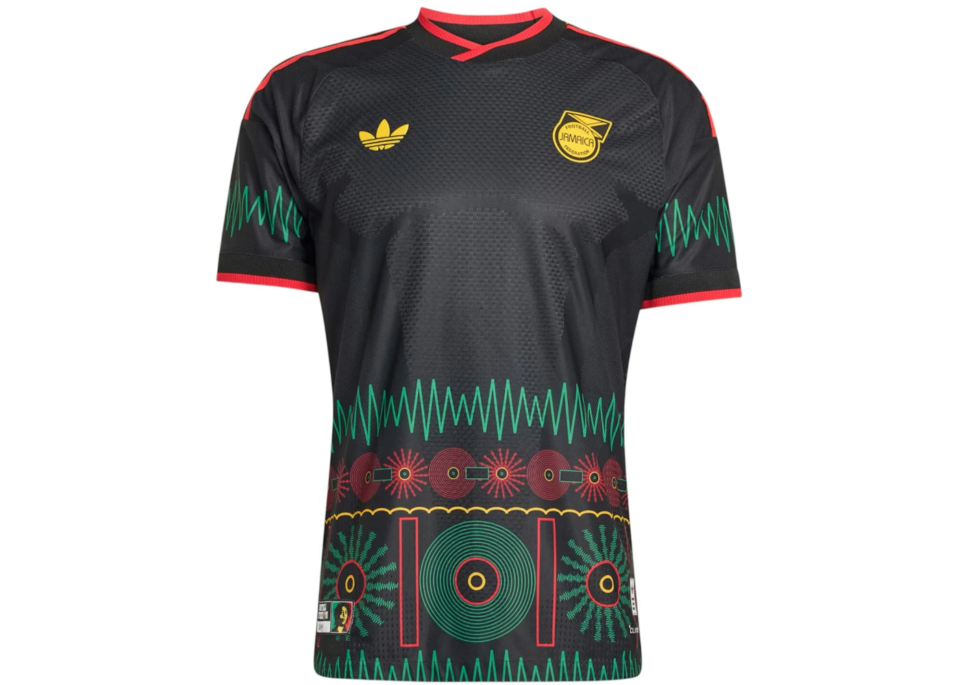 adidas Jamaica 2026 Bob Marley Away Authentic Jersey Black - vue secondaire A