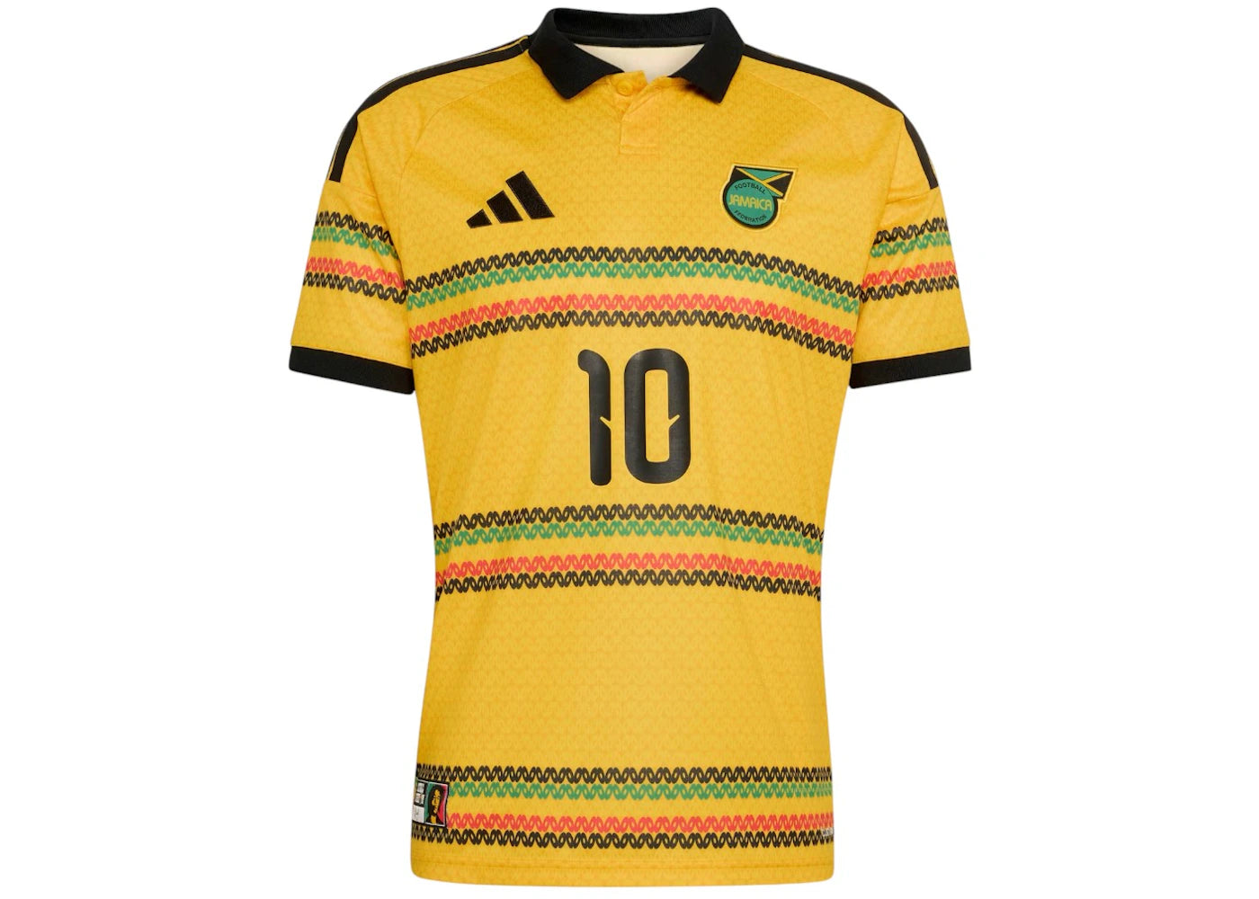 adidas Jamaica 26 x Bob Marley Home 10 Jersey Bold Gold - vue 360