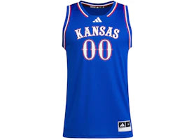 adidas Jayhawks Away Swingman Jersey Kansas Royal Blue White - authentic adidas apparel